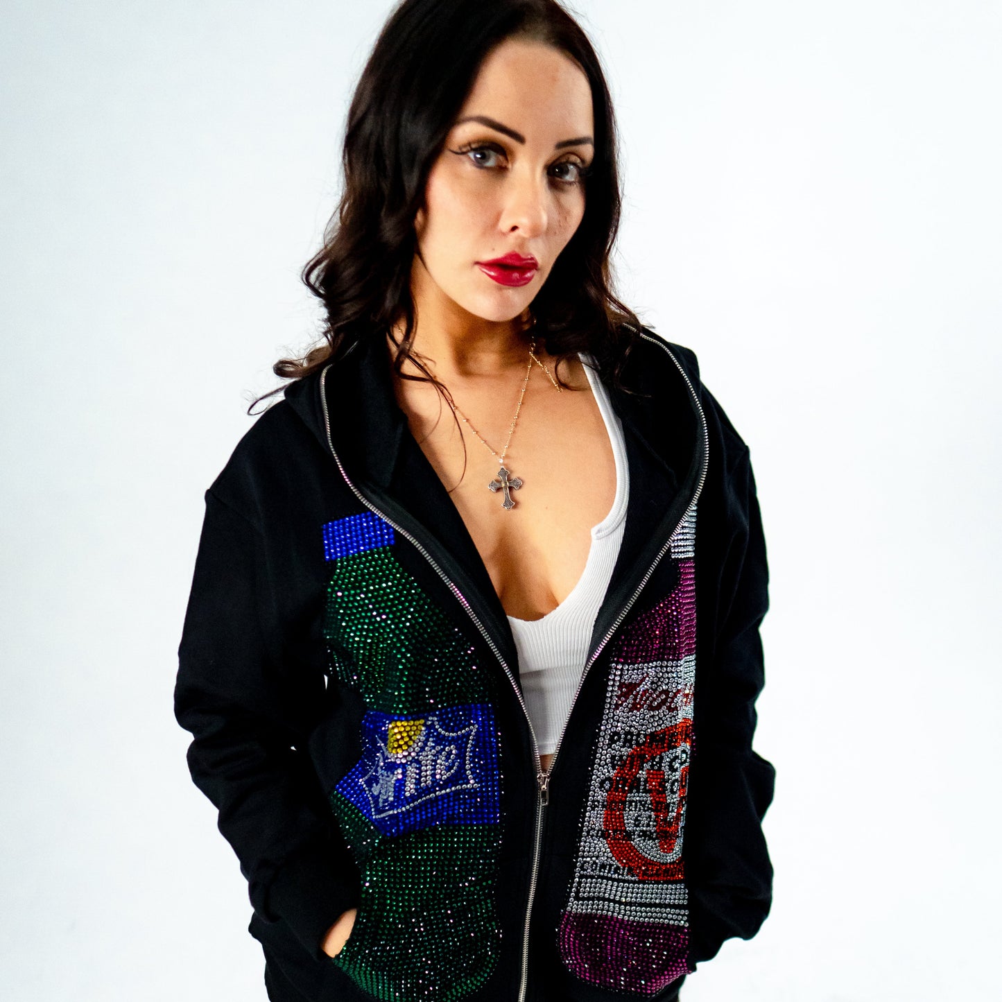 Wock + Sprite Rhinestone Hoodie